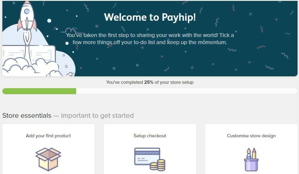 Adding your first product in Payhip
